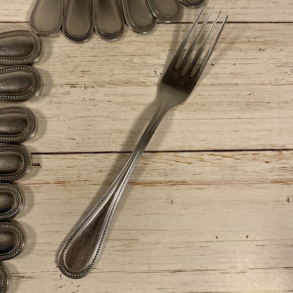 TOWLE 18/8 Stainless BEADED ANTIQUE Germany Flatware 29! Pieces - Picture 8 of 11